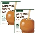 Concord Foods Caramel Apple Kit: Fall Favorite Treat - Indulge in Chewy Apples! Makes 10 Caramel Apples per Box, 5 oz (Pack of 2)