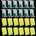 Sponge Individually Wrapped, 24 PCS Small Dishwashing Scouring Pads for Kitchen Sponge Wipes for Hotel Apartments