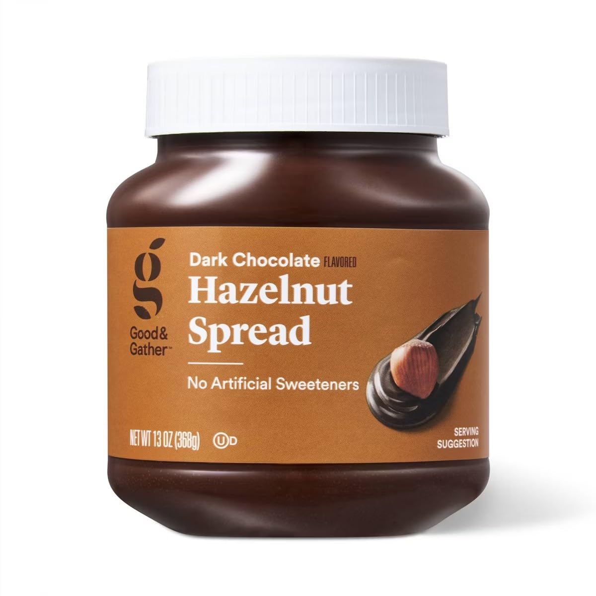 Good & Gather Dark Chocolate Flavored Hazelnut Spread, No Artificial Sweeteners, 13 oz