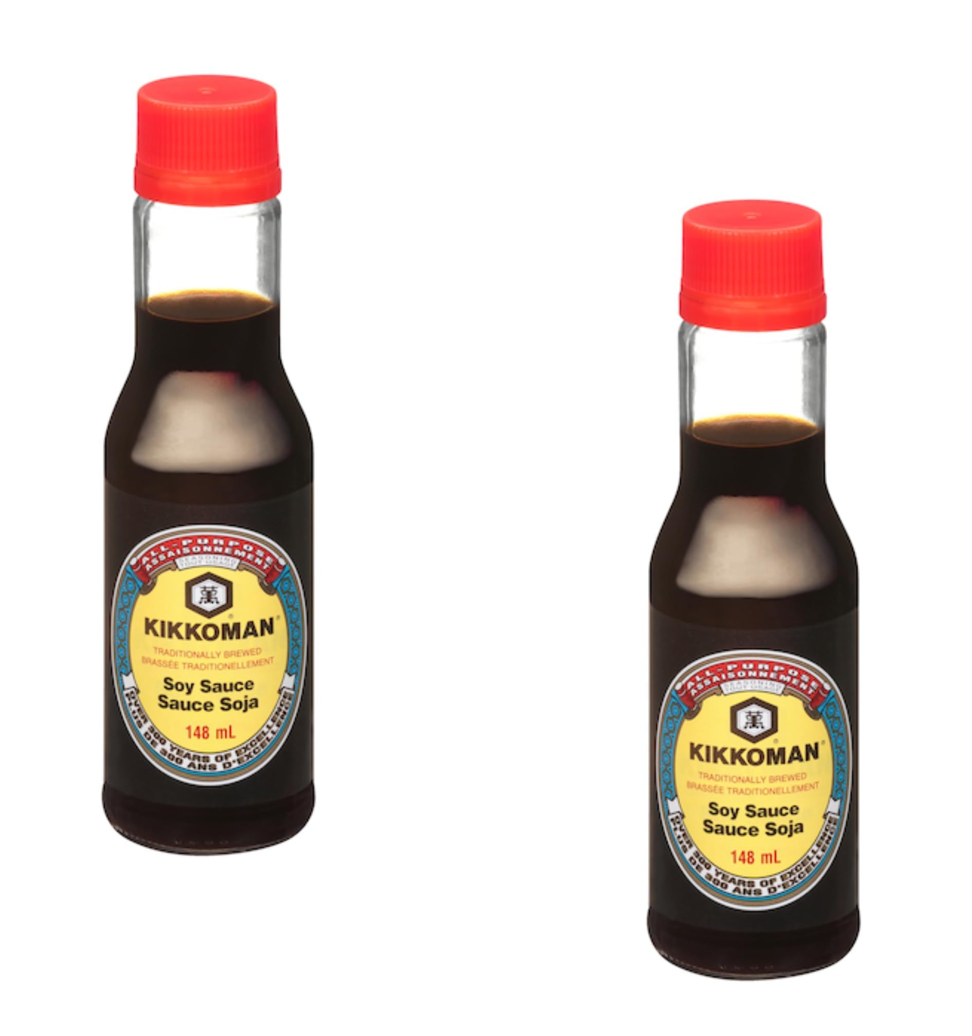 Soy Sauce - Pack of 2 - Traditionally Brewed - Kikkoman Soy Sauce - Perfect for a Variety of Uses -Stay Stocked with a 2 Pack - Delicious Add