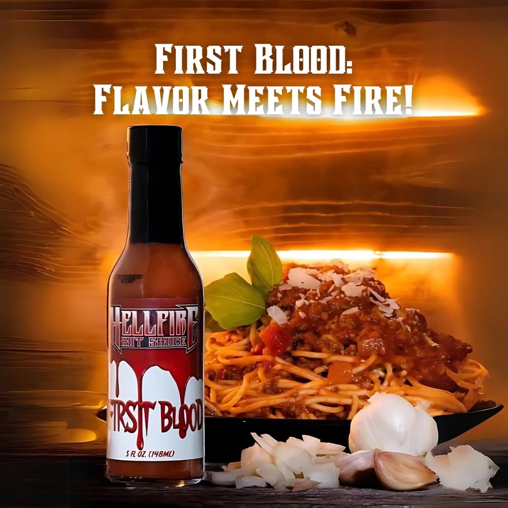 Hellfire Hot Sauce Vegan Gift Pack - Gourmet Hot Sauce Variety Pack With 4 Plant Based Flavors (Four 5 oz. Bottles)