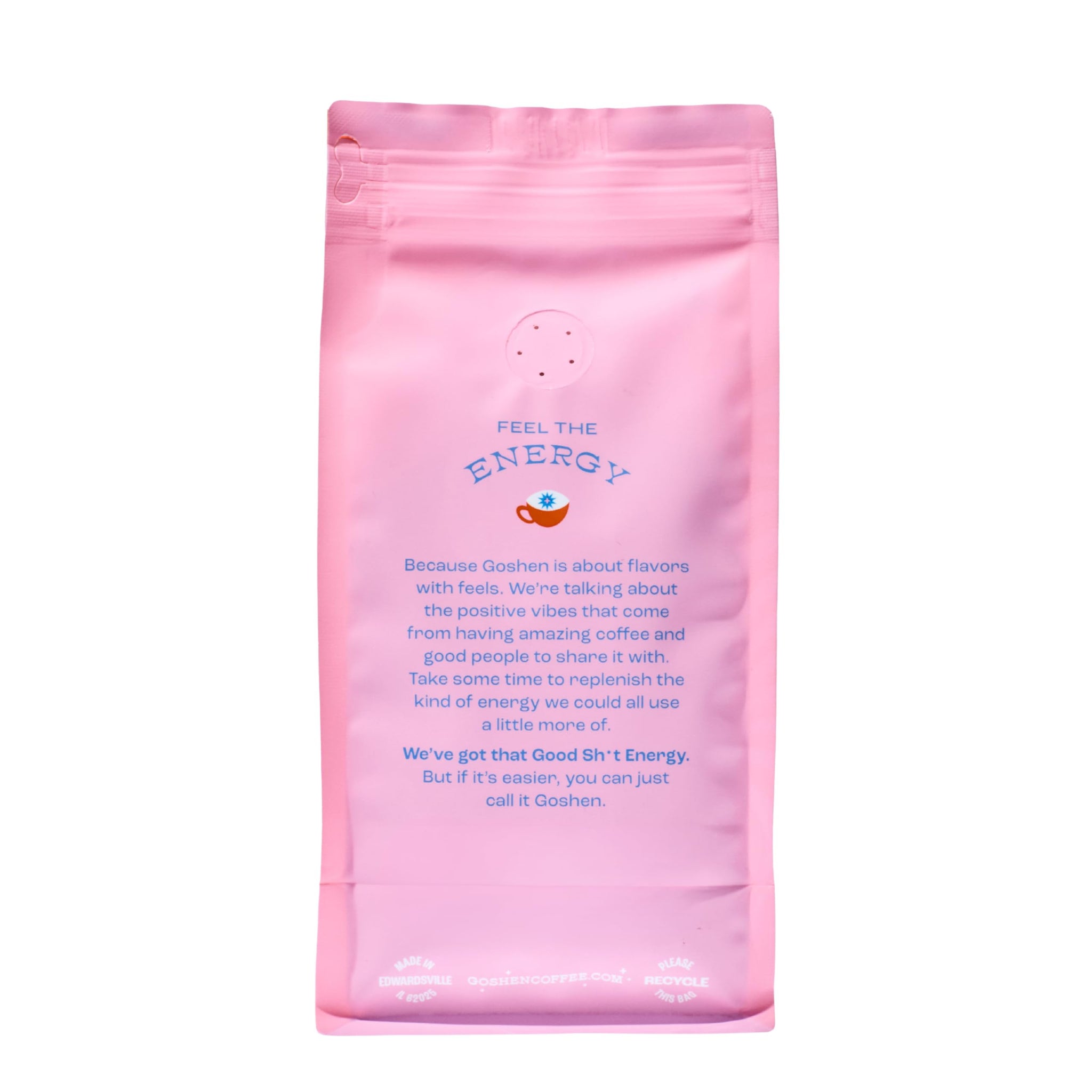 Goshen Coffee Roasters Ground Bean Bright Eyed Breakfast Blend | Light Roast, Brewed or Espresso | Award-Winning - Natural and Washed | Vibrant