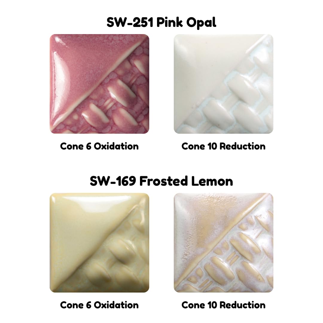 Mayco Stoneware Glazes 6-Pint Kit #5 (SWUAK5), 6 Assorted Colors