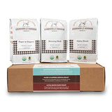 Grounds & Hounds Three Blend Starter Kit - Ground, 100% Organic Coffee Variety Pack, Bulk Ground Coffee, Includes Three 12oz Bags of Our Most Popular