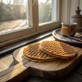 Rip Van Wafels Gluten-Free Stroopwafel - Dutch Caramel & Vanilla Stroopwafels Healthy Snacks Non-GMO Low Sugar (6g) Calorie, 12 Count