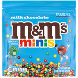 M&M'S MINIS Milk Chocolate Candy Assortment, Family Size, 16.9 oz Resealable Bulk Chocolate Candy Bag