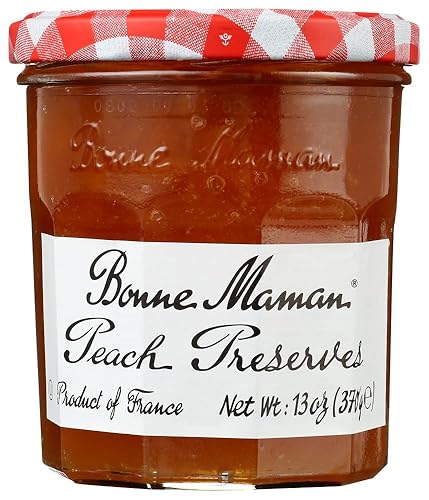 Bonne Maman Peach Preserves, 13-Ounce Jars (Pack of 6)
