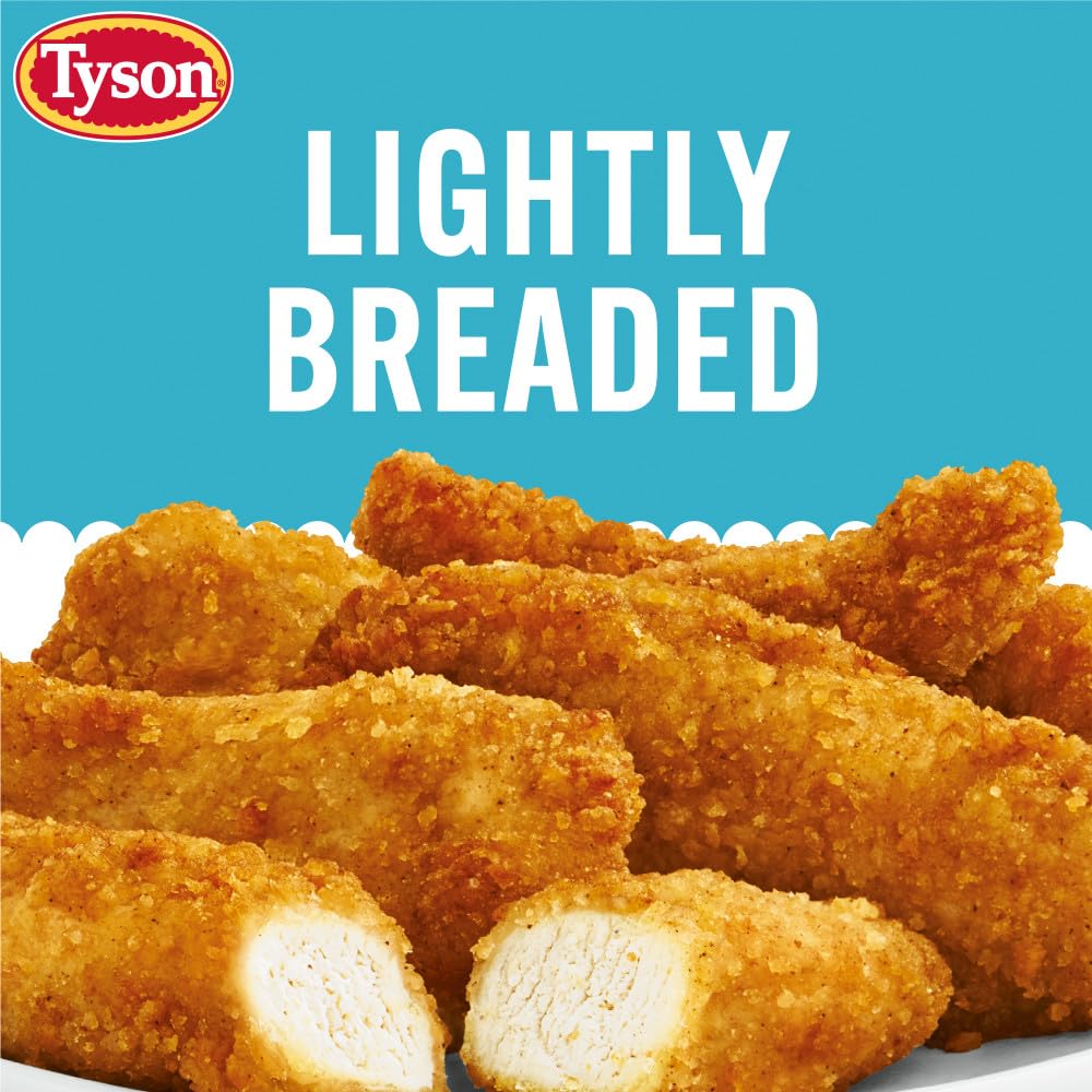 Tyson Lightly Breaded Chicken Strips (Frozen), 1.25 Lb Bag