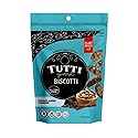 Tutti Gourmet Gluten Free Chocolate, Almond & Cinnamon Biscotti, 9.9 oz (283g) Resealable Cookie Bag - Vegan and Halal Snacks