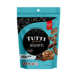 Tutti Gourmet Gluten Free Chocolate, Almond & Cinnamon Biscotti, 9.9 oz (283g) Resealable Cookie Bag - Vegan and Halal Snacks