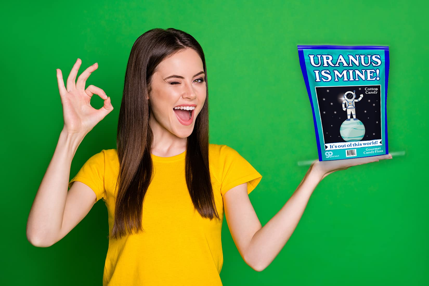 Uranus is Mine Cotton Candy - Funny Candy Gifts for Adults - Uranus Jokes Meme Gifts White Elephant Stocking Stuffers Crazy Valentines Food Ideas