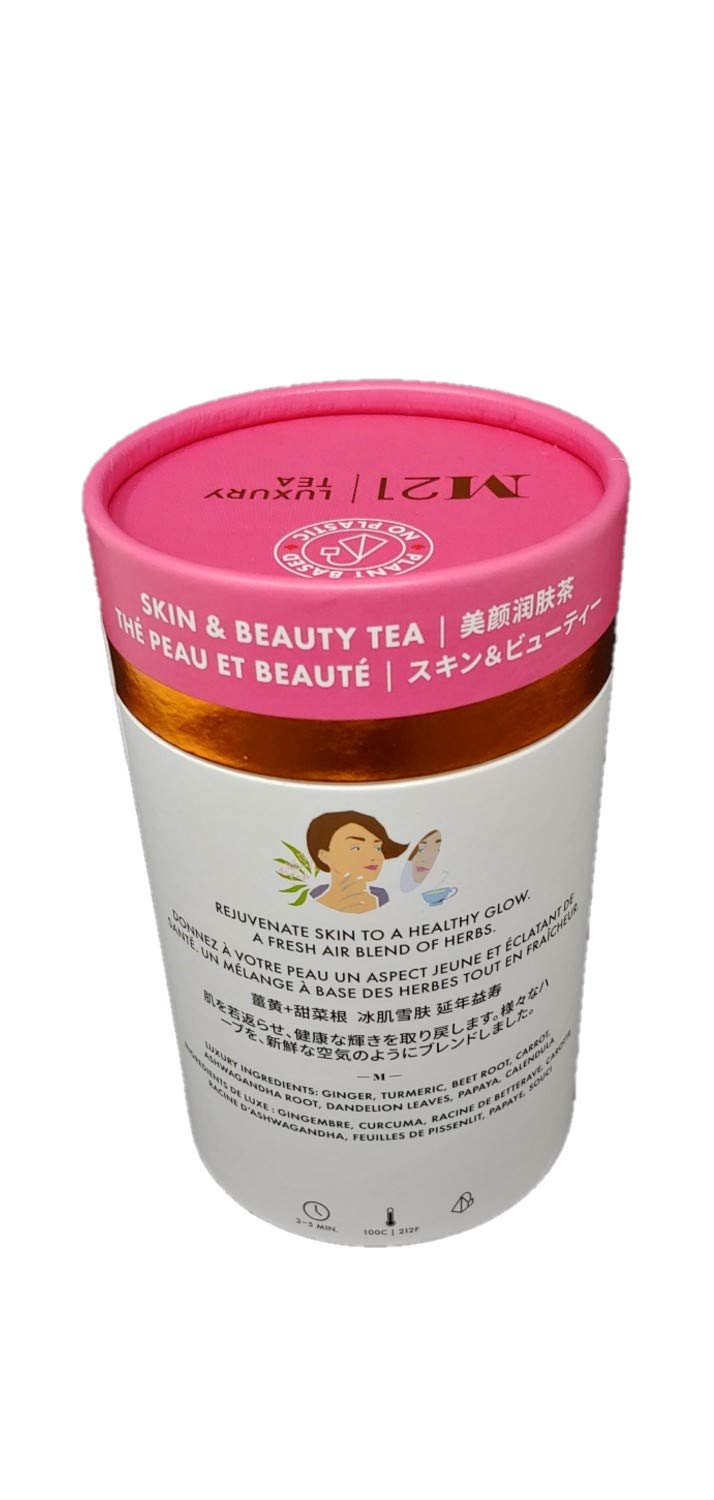 Metropolitan Tea M21 Luxury Functional Tea Skin and Beauty 24 Pyramid Bags