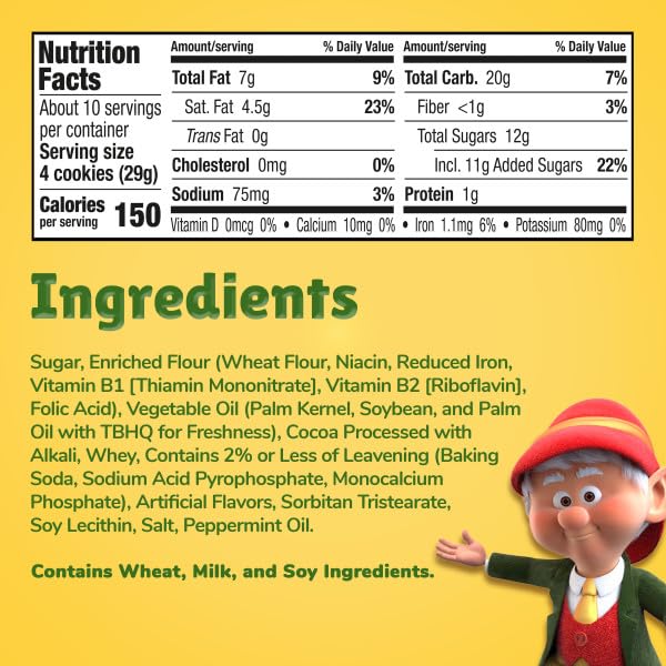 Keebler Grasshopper Mint Cookies, 10oz