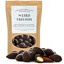 Dark Chocolate Almonds for Weird Friends - Chocolate Gifts For Best Friends, Quirky Stocking Stuffers, Gourmet Gift Basket Filler, Valentines