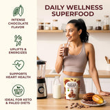 Gya Tea Co Cacao Powder 1.1 lb (17.64 oz) - Unsweetened & Rich Dark Chocolate Flavor for Hot Chocolate, Baking, Smoothies - Non-GMO, Gluten-Free
