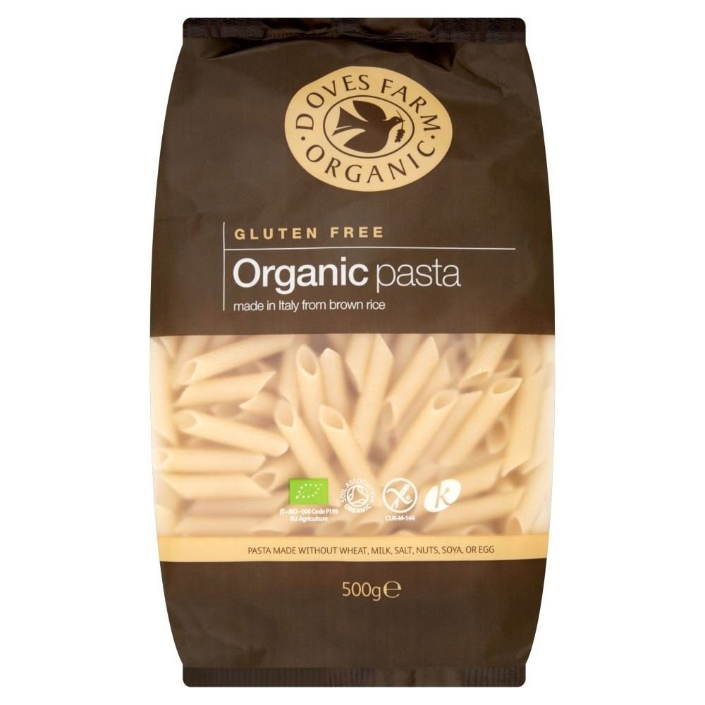 Doves Farm Organic Gluten Free Brown Rice Penne Pasta (500g)