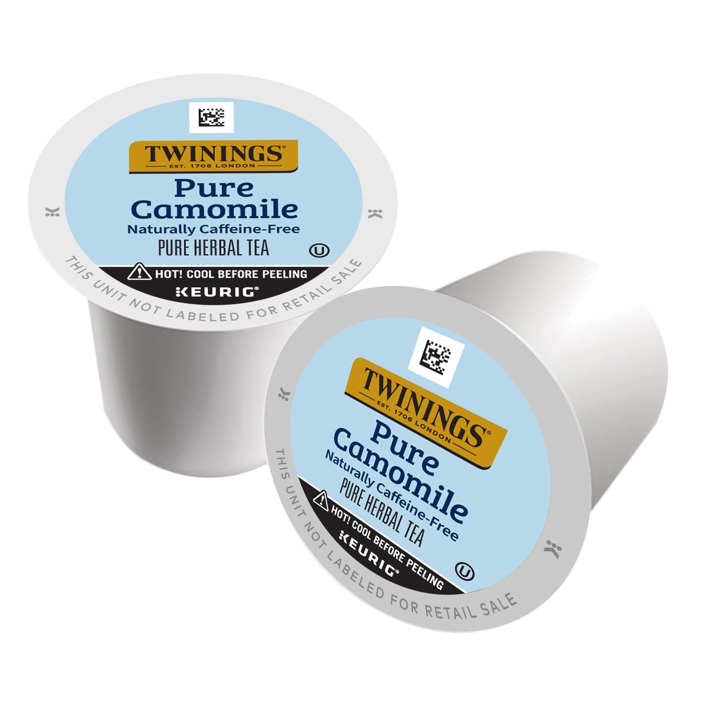 Twinings Pure Camomile Herbal Tea K-Cup Pods for Keurig, Naturally Caffeine-Free, Made with Pure Camomile Blossoms, 24 Count (Pack of 4), Enjoy Hot or