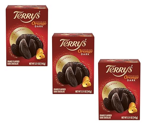 Terry's Dark Chocolate Orange - Pack of 3-5.11 oz - Holiday Classic Dark Chocolate Orange