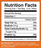 Davidson's Organics, Orange Spice, 25-count Tea Bags, Pack of 6