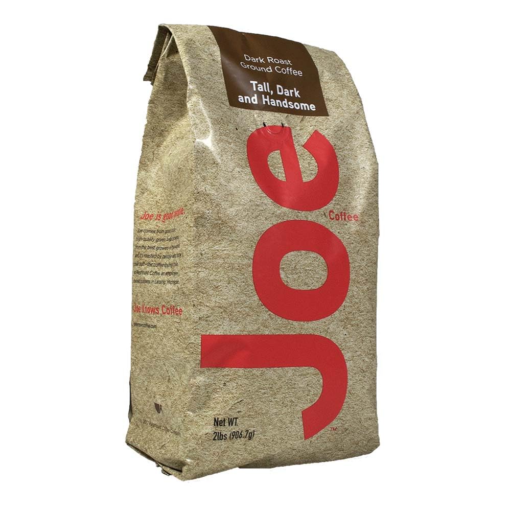Joe Knows Coffee Tall and Handsome Dark Roast Ground Coffee, 2 Pound