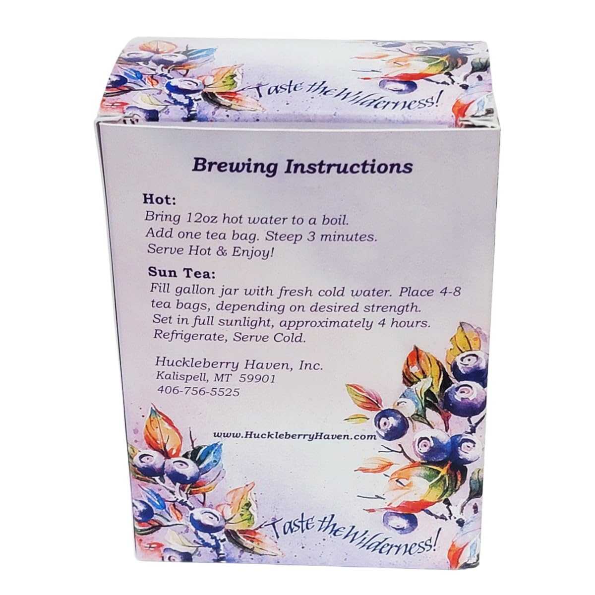 Huckleberry Haven Wild Huckleberry Tea Tin (20 Teabags)