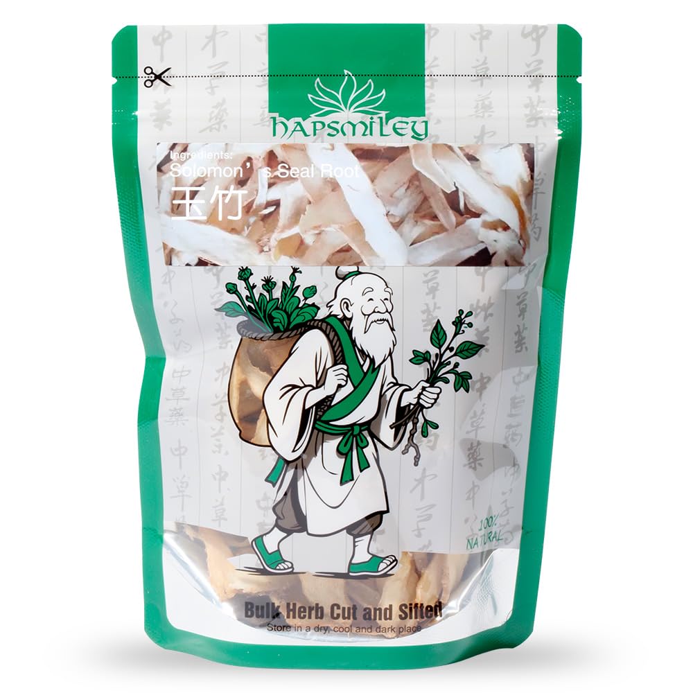 Hapsmiley Solomon’s Seal Root (Polygonatum Odoratum/Yu Zhu/??) Dried Bulk Herbs - 3.5 oz (100g)
