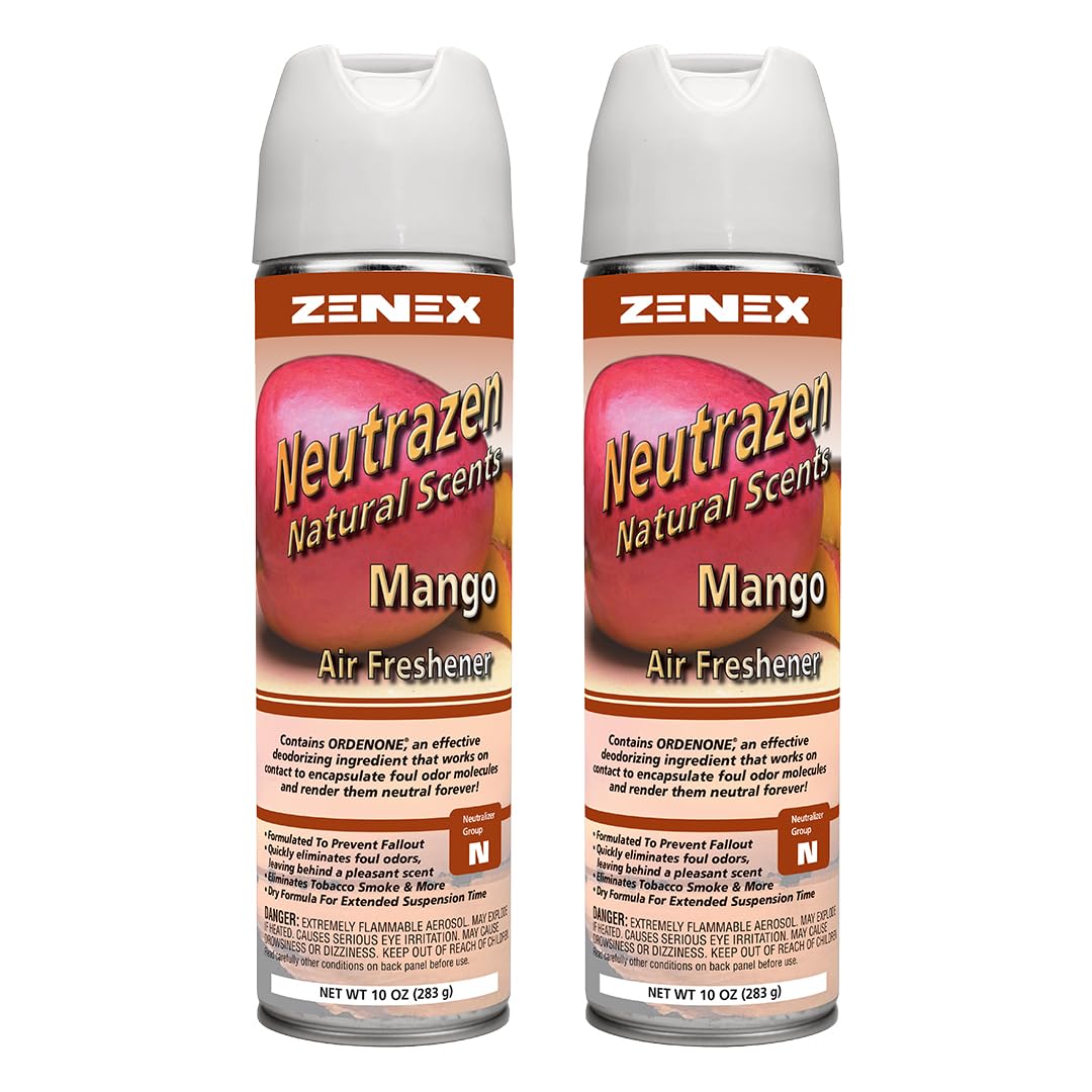 Neutrazen Natural Scents Air Freshener | Air Sanitizer Spray | Odor Neutralizer with Ordenone® Technology (Mango Scent)