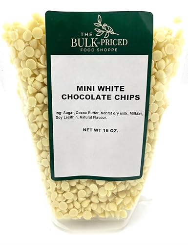 Mini White Chocolate Chips (1lb. Resealable Zip Lock Stand Up Bag)