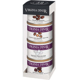 Virginia Diner Virginia Peanut Gift Set Fantastic Four: Peanut Butter, Double Dipped Dark, & Milk Chocolatey, Dusted Toffee 42oz total
