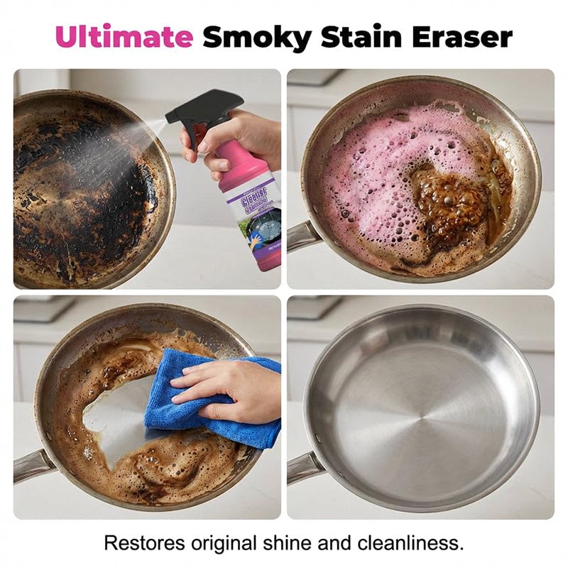Fast-Acting Heavy-Duty Grill Degreaser Spray, Kitchen Appliance Cleaner Spray, Away Baked-On Grease, Char & Food In Minutes, Professional Strength
