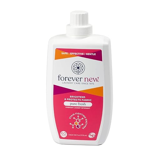 Everyday Liquid Laundry Detergent | Pure Fresh Scent | Hypoallergenic | Enzymed-Based | Odor Control | 60 fl oz