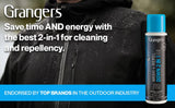 Grangers Down Wash and Repel (10 fl oz) | 2-in-1 Cleaner and Waterproof Treatment for Down Filled Jackets & Sleeping Bags| Cleans and Restores Down