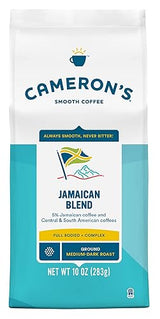 Cameron's Coffee Roasted Ground Coffee Bag, Jamaican Blend, 10 Ounce