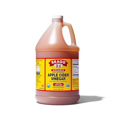 Bragg Organic Apple Cider Vinegar with the Mother - 1 gal (128 fl oz) - Raw and Unfiltered