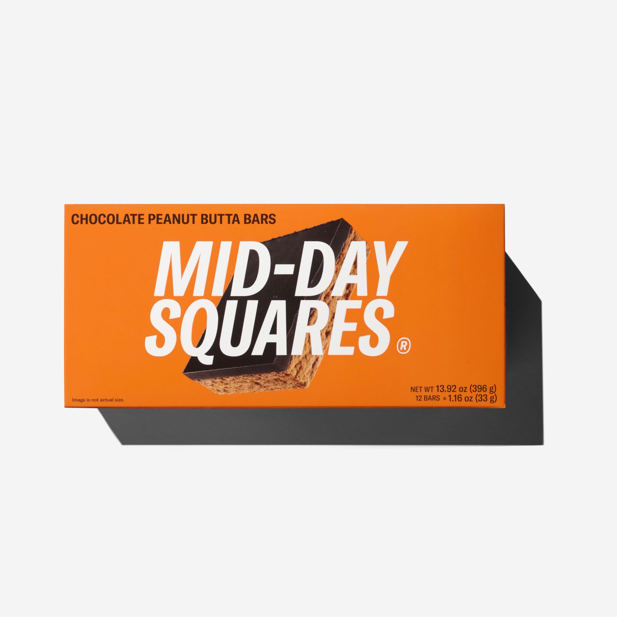 Mid-Day Squares Peanut Butta Protein Chocolate Bars, 1.16 Oz each, 2 Packs (24 Squares) | Made with Real Chocolate, 6g Plant Protein, 4g Fiber, Gluten