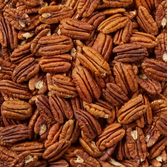 Premium Pecans Halves and Pieces - Fresh Pecan Halves, Pecan Pieces & Chopped Pecans for Baking, Cooking & Snacking 2 Lbs. With Mini Braidz Scoop