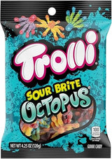 Ferrara Candy Company Trolli Sour Brite Octopus, Original Flavor, 120g/4.2 oz. Bag (Imported from Canada)