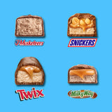 SNICKERS, TWIX, MILKY WAY and 3 MUSKETEERS Soccer Watch Party Candy Individually Wrapped Chocolate Candy Bars Football Variety Pack, Sharing Size