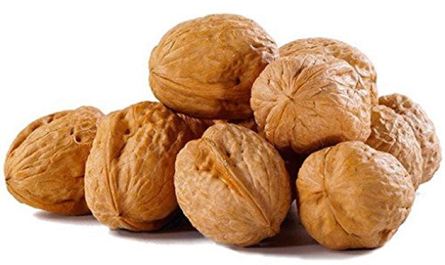 In Shell Walnuts (2 Lbs.) - Large Natural California Walnuts - Great Source of Omega 3 - Fresh New Crop - Bursting with Flavor - Farm Fresh Nuts Brand