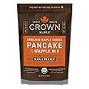 Crown Maple Certified Organic Pancake and Waffle Mix, Made with Handcrafted Sugar and Small-Batch Pearls, 16 Fl Oz (Pack of 1)