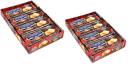 Shortbread Cookies - 4 Individual packs per box - 2 Packs - 8 Total. Great as a Holiday snack, perfect for dunking in milk or give to Santa!!