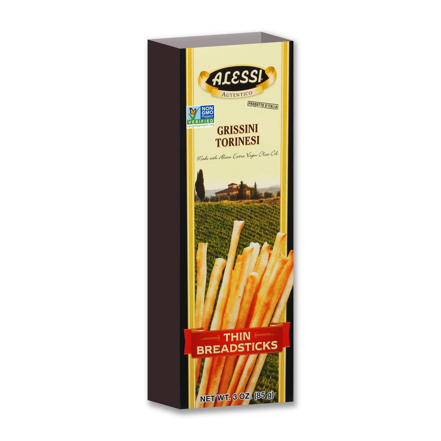 Alessi Thin Breadsticks - 3 oz (Pack of 1)