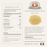 Rustichella d’Abruzzo Small Pasta Variety Pack - Stelline, Alfabeto, Anellini & Orzo - 4 x 17.6 oz (500g) Italian Pastina Set - Durum Wheat Semolina