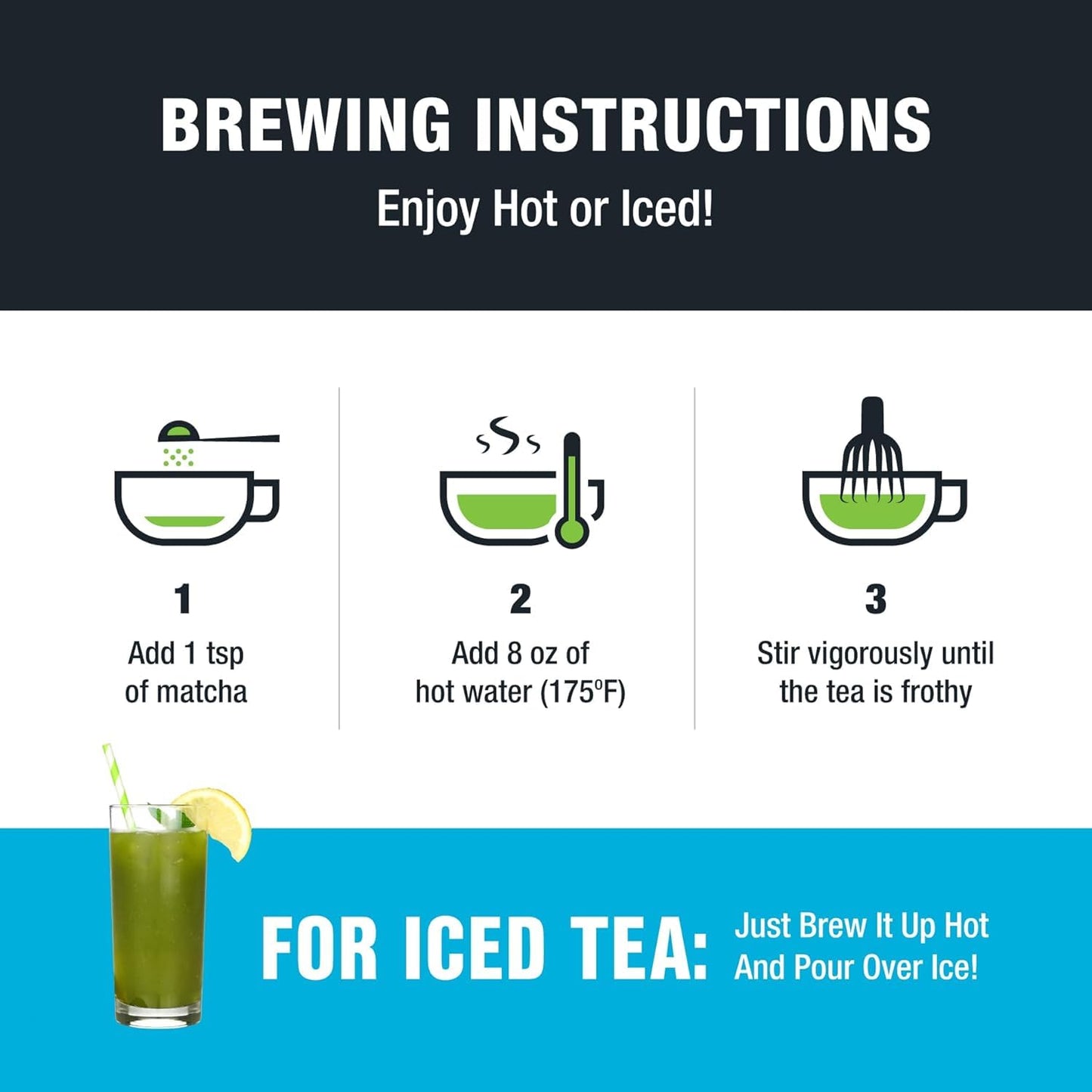 Tiesta Tea - Superior Matcha | Superior Grade Japanese Matcha Powder | High Caffeinated Green Tea | Make Hot or Iced | Up to 21 Cups | 1.5oz