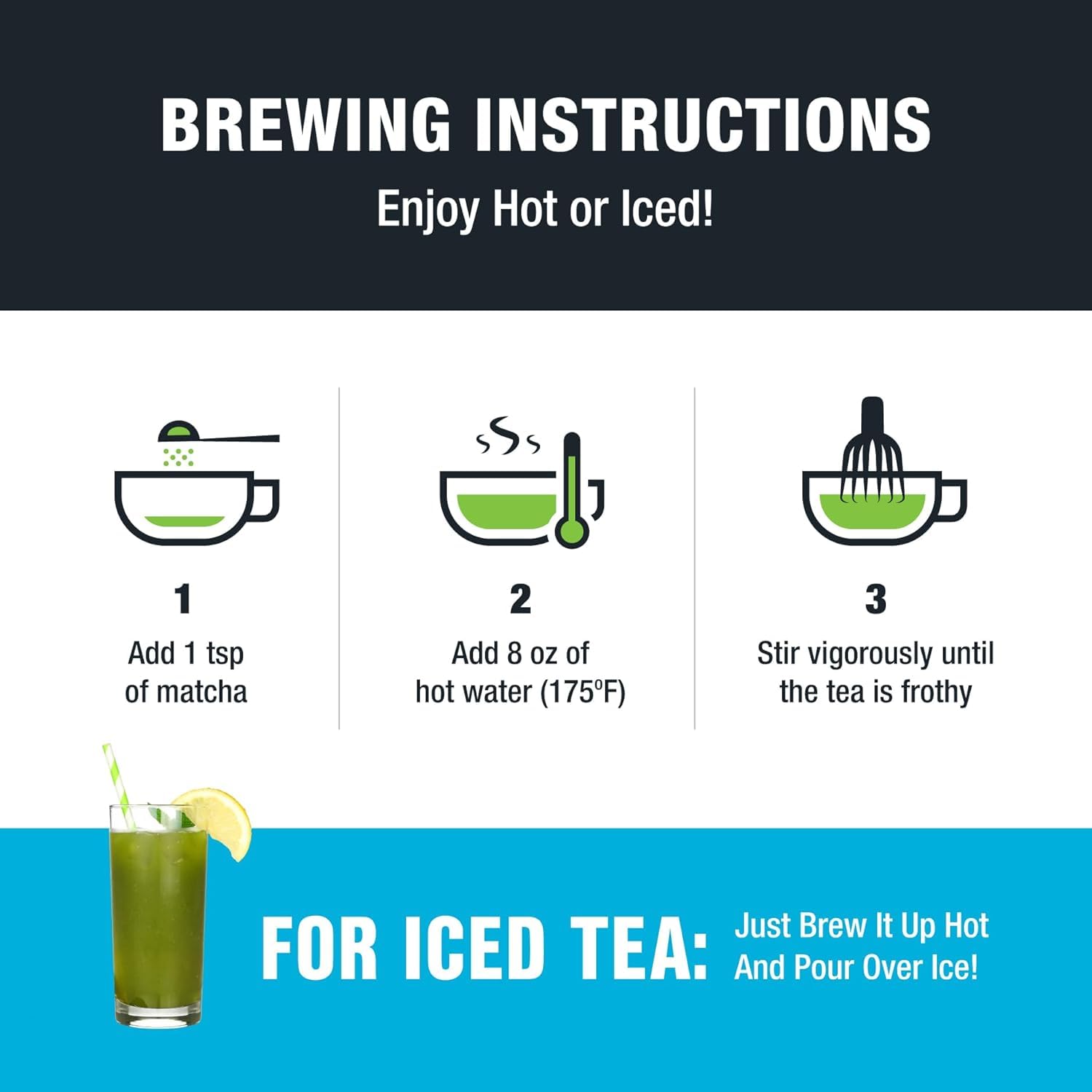 Tiesta Tea - Superior Matcha | Superior Grade Japanese Matcha Powder | High Caffeinated Green Tea | Make Hot or Iced | Up to 21 Cups | 1.5oz