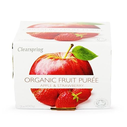 Clearspring Organic Apple & Strawberry Puree (2x100g) - Pack of 2