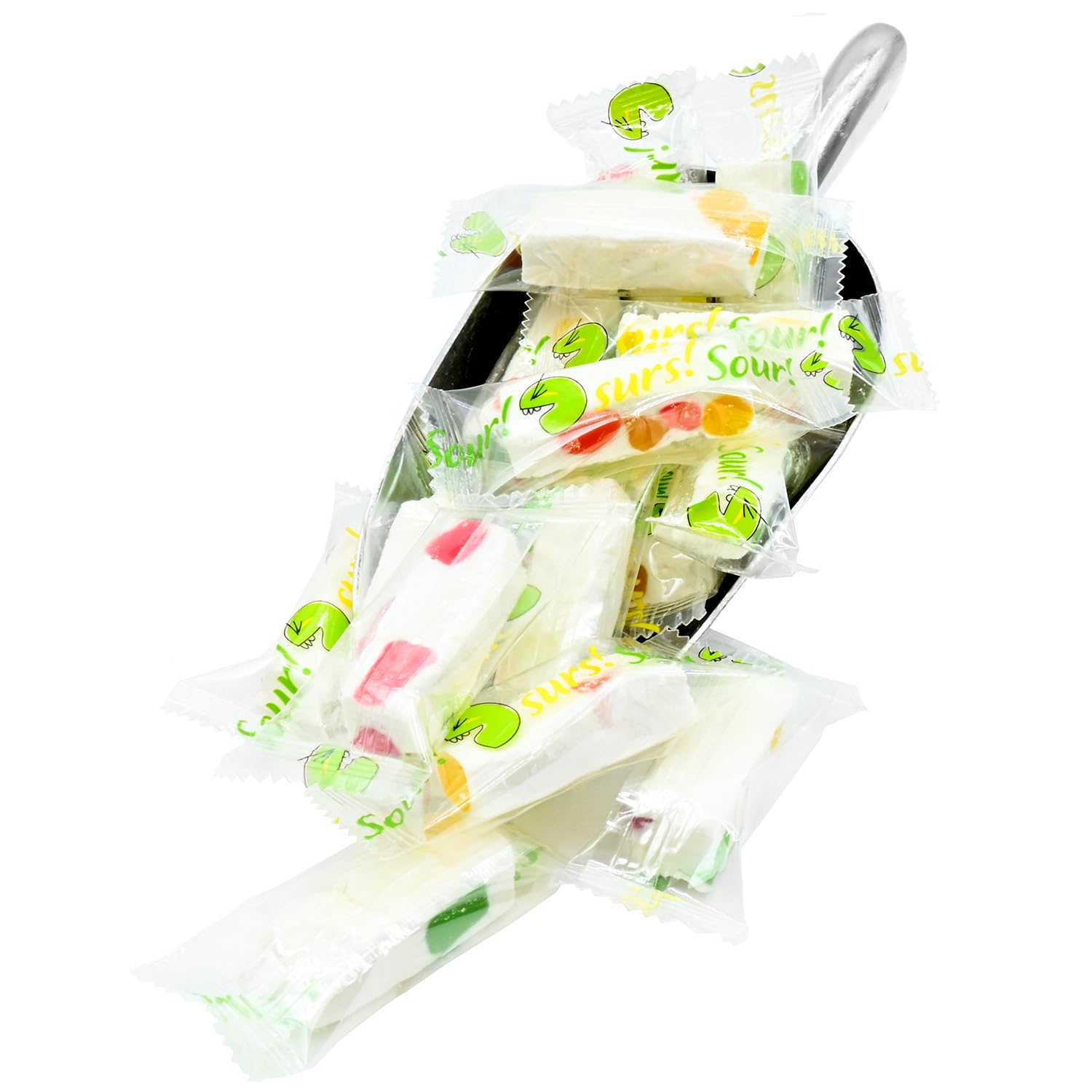 Candy Retailer Sour Jujube Nougat Candy, Individually Wrapped, Sweet and Tangy (1 Pound, Sour)