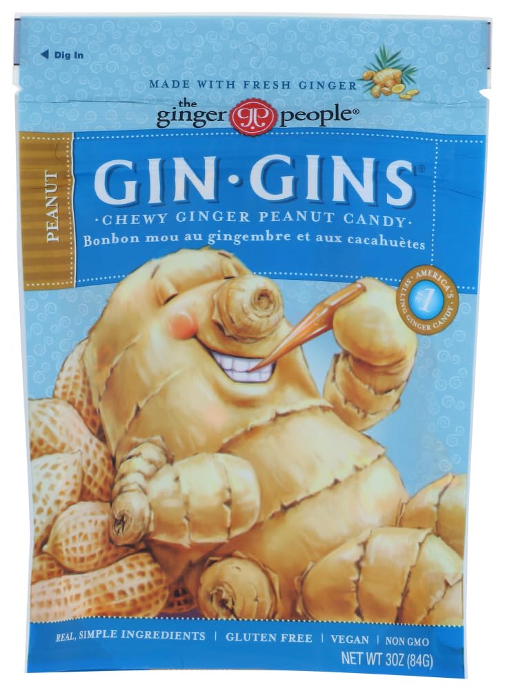 Ginger People Ginger Chews Peanut - 3 oz
