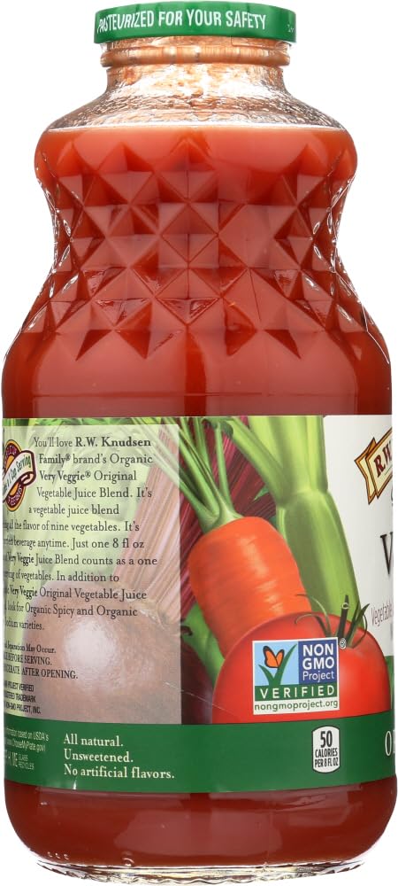 Knudsen Juice, Very Veggie Organic 32 fl.oz (Pack of 6)