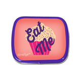 Eat Me Mints - Cupcake design mint tin - Novelty candy for women - Chocolate Breath Mints, sugar-free